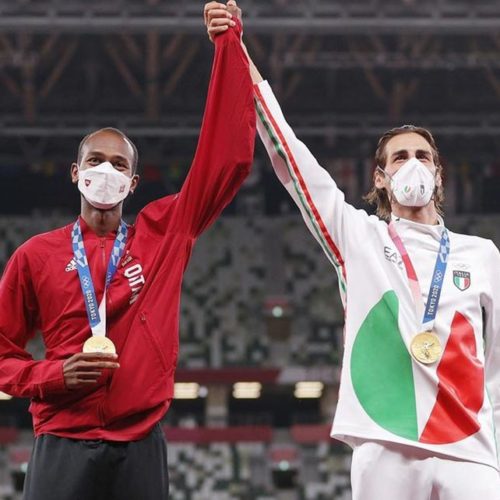 Qatar’s Barshim and Italy’s Tamberi Share Olympic Gold Medal