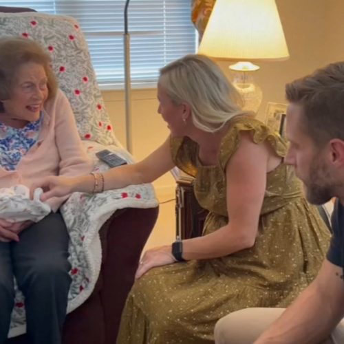 99-year-old Peggy Koeller Meets Her 100th Grandchild